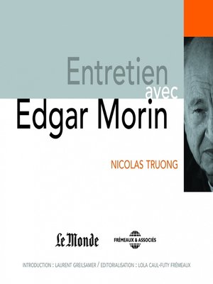 cover image of Entretien avec Edgar Morin